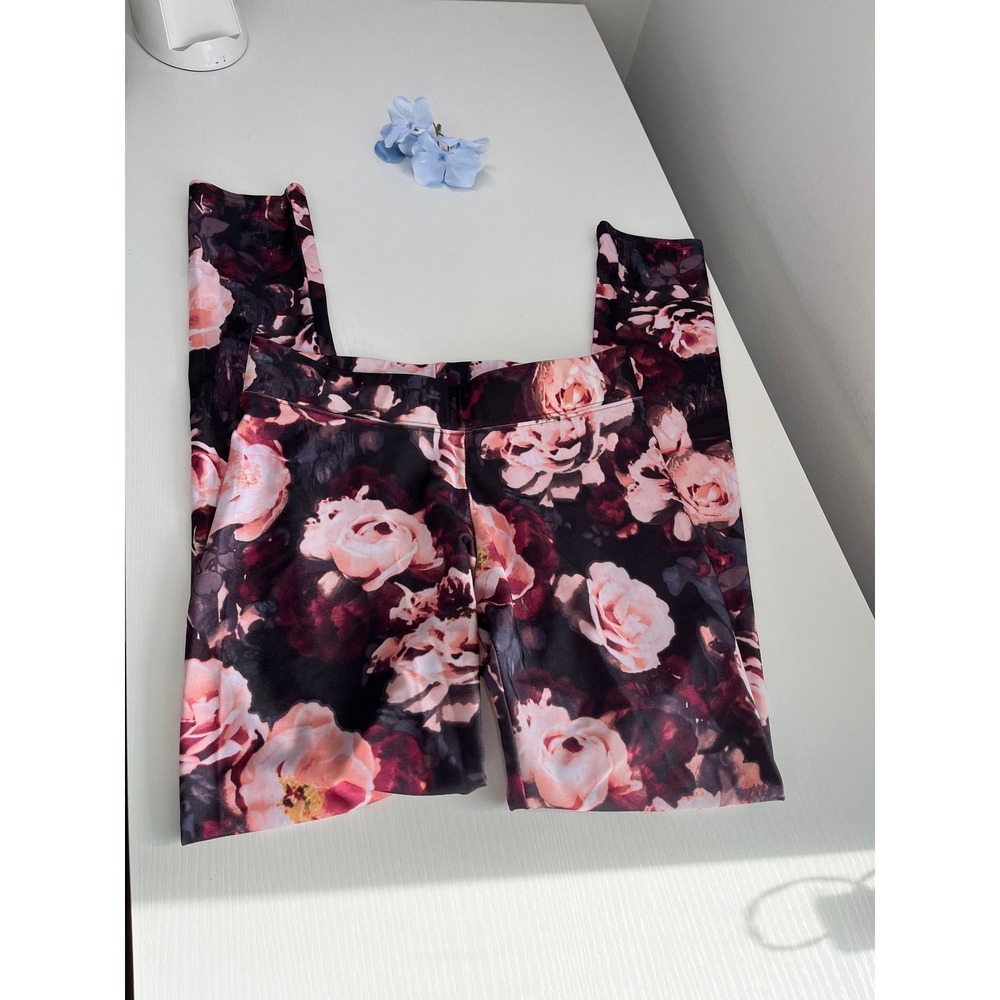 American Eagle Outfitters Womens XS High Rise Dark Floral Rose Print Leggings